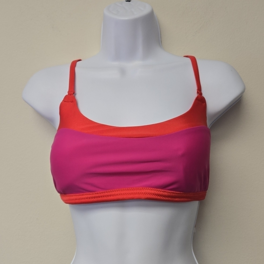 Speedo Strappy Racer Back Bikini Top Hot Magenta XL